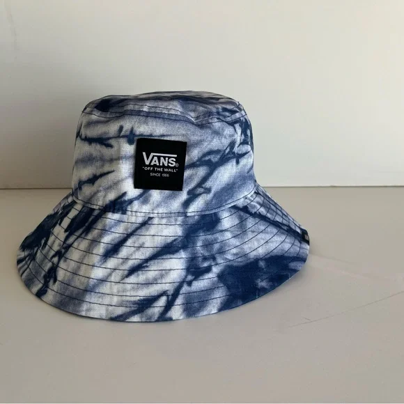Vans Blue & White Tie-Dye Bucket Hat NWOT - Picture 4 of 4